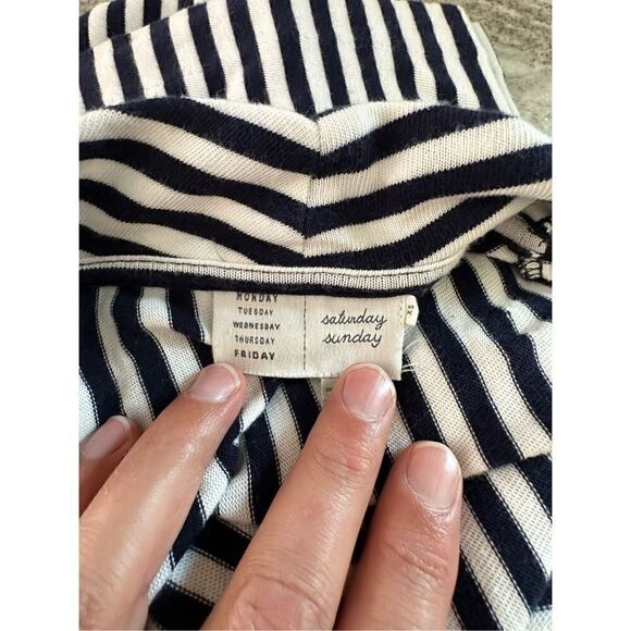 Anthropologie Saturday Sunday Black and White Striped Dress Size XS - Picture 7 of 7